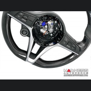 Alfa Romeo Stelvio Steering Wheel Trim - Carbon Fiber - Lower Side Cover Set - Pre '20 Models